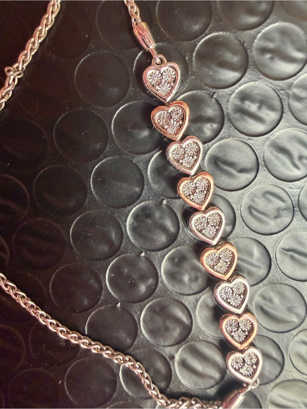 Rose Gold Heart Link Necklace - Women Jewelry